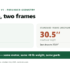 Comparison graphic: the Ride1Up Roadster V3 Low-Step frame publishes a 23.2 inch standover and 33.46 inch minimum seat height, the standard Medium frame publishes 30.5 inches and 35.04 inches